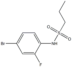 N-(4-bromo-2-fluorophenyl)propane-1-sulfonamide Struktur