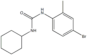 N-(4-bromo-2-methylphenyl)-N'-cyclohexylurea Struktur