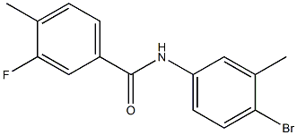 N-(4-bromo-3-methylphenyl)-3-fluoro-4-methylbenzamide Struktur