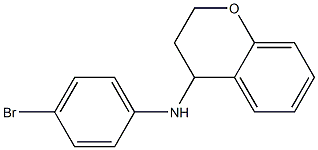 N-(4-bromophenyl)-3,4-dihydro-2H-1-benzopyran-4-amine Struktur