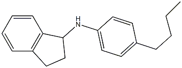 N-(4-butylphenyl)-2,3-dihydro-1H-inden-1-amine Struktur