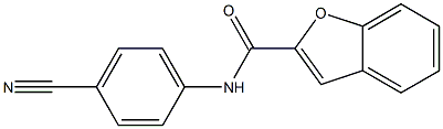 N-(4-cyanophenyl)-1-benzofuran-2-carboxamide Struktur