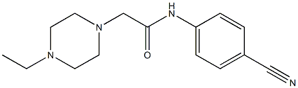 N-(4-cyanophenyl)-2-(4-ethylpiperazin-1-yl)acetamide Struktur