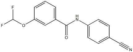 N-(4-cyanophenyl)-3-(difluoromethoxy)benzamide Struktur