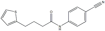 N-(4-cyanophenyl)-4-thien-2-ylbutanamide Struktur