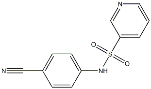 N-(4-cyanophenyl)pyridine-3-sulfonamide Struktur