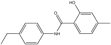 N-(4-ethylphenyl)-2-hydroxy-4-methylbenzamide Struktur