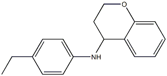 N-(4-ethylphenyl)-3,4-dihydro-2H-1-benzopyran-4-amine Struktur