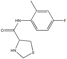 N-(4-fluoro-2-methylphenyl)-1,3-thiazolidine-4-carboxamide Struktur