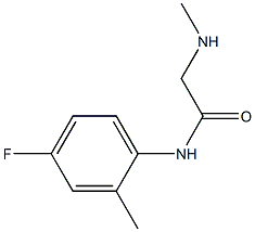 N-(4-fluoro-2-methylphenyl)-2-(methylamino)acetamide Struktur