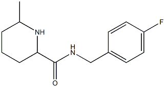 N-(4-fluorobenzyl)-6-methylpiperidine-2-carboxamide Struktur