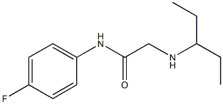 N-(4-fluorophenyl)-2-(pentan-3-ylamino)acetamide Struktur