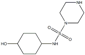 N-(4-hydroxycyclohexyl)piperazine-1-sulfonamide Struktur