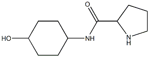 N-(4-hydroxycyclohexyl)pyrrolidine-2-carboxamide Struktur