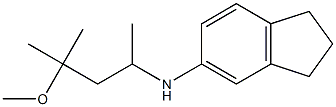 N-(4-methoxy-4-methylpentan-2-yl)-2,3-dihydro-1H-inden-5-amine Struktur