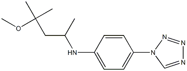 N-(4-methoxy-4-methylpentan-2-yl)-4-(1H-1,2,3,4-tetrazol-1-yl)aniline Struktur