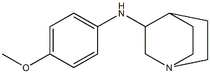 N-(4-methoxyphenyl)-1-azabicyclo[2.2.2]octan-3-amine Struktur