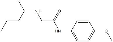 N-(4-methoxyphenyl)-2-(pentan-2-ylamino)acetamide Struktur