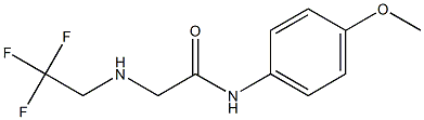 N-(4-methoxyphenyl)-2-[(2,2,2-trifluoroethyl)amino]acetamide Structure