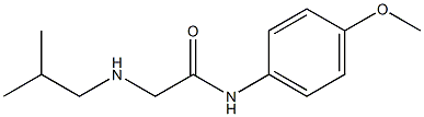 N-(4-methoxyphenyl)-2-[(2-methylpropyl)amino]acetamide Struktur