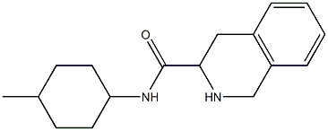 N-(4-methylcyclohexyl)-1,2,3,4-tetrahydroisoquinoline-3-carboxamide Struktur