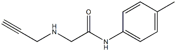 N-(4-methylphenyl)-2-(prop-2-yn-1-ylamino)acetamide Struktur