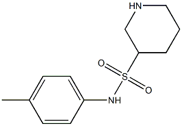 N-(4-methylphenyl)piperidine-3-sulfonamide Struktur