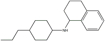 N-(4-propylcyclohexyl)-1,2,3,4-tetrahydronaphthalen-1-amine Struktur