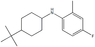 N-(4-tert-butylcyclohexyl)-4-fluoro-2-methylaniline Struktur