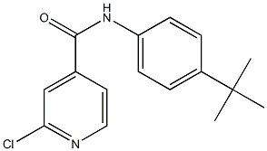 N-(4-tert-butylphenyl)-2-chloropyridine-4-carboxamide Struktur