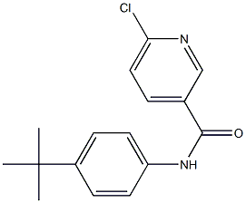 N-(4-tert-butylphenyl)-6-chloropyridine-3-carboxamide Struktur