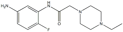 N-(5-amino-2-fluorophenyl)-2-(4-ethylpiperazin-1-yl)acetamide Struktur