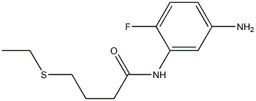 N-(5-amino-2-fluorophenyl)-4-(ethylsulfanyl)butanamide Struktur