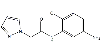 N-(5-amino-2-methoxyphenyl)-2-(1H-pyrazol-1-yl)acetamide Struktur