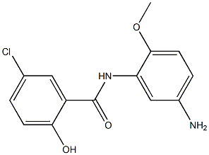 N-(5-amino-2-methoxyphenyl)-5-chloro-2-hydroxybenzamide Struktur