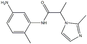 N-(5-amino-2-methylphenyl)-2-(2-methyl-1H-imidazol-1-yl)propanamide Struktur