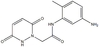 N-(5-amino-2-methylphenyl)-2-(3,6-dioxo-3,6-dihydropyridazin-1(2H)-yl)acetamide Struktur