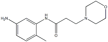 N-(5-amino-2-methylphenyl)-3-morpholin-4-ylpropanamide Struktur