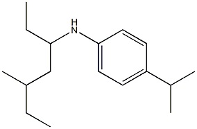 N-(5-methylheptan-3-yl)-4-(propan-2-yl)aniline Struktur