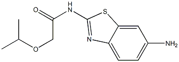 N-(6-amino-1,3-benzothiazol-2-yl)-2-(propan-2-yloxy)acetamide Struktur