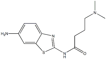 N-(6-amino-1,3-benzothiazol-2-yl)-4-(dimethylamino)butanamide Struktur