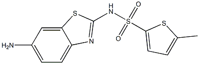 N-(6-amino-1,3-benzothiazol-2-yl)-5-methylthiophene-2-sulfonamide Struktur