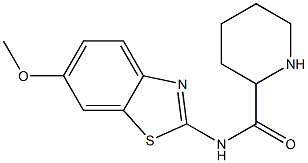 N-(6-methoxy-1,3-benzothiazol-2-yl)piperidine-2-carboxamide Struktur