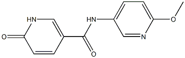 N-(6-methoxypyridin-3-yl)-6-oxo-1,6-dihydropyridine-3-carboxamide Struktur