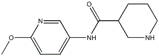 N-(6-methoxypyridin-3-yl)piperidine-3-carboxamide Struktur