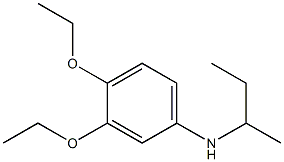 N-(butan-2-yl)-3,4-diethoxyaniline Struktur