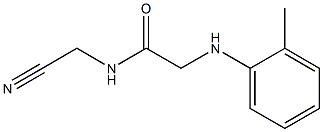 N-(cyanomethyl)-2-[(2-methylphenyl)amino]acetamide Struktur