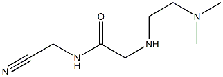 N-(cyanomethyl)-2-{[2-(dimethylamino)ethyl]amino}acetamide Struktur