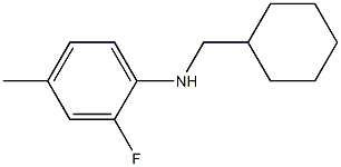 N-(cyclohexylmethyl)-2-fluoro-4-methylaniline Struktur