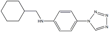 N-(cyclohexylmethyl)-4-(1H-1,2,3,4-tetrazol-1-yl)aniline Struktur